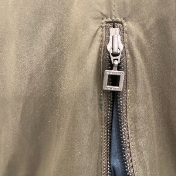 SARAH pacini green brown and grey dress with zipper size 0 - Picture 10 of 12